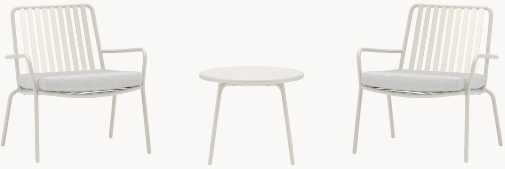 Conjunto lounge para jardim Mykonos, conjunto de 3