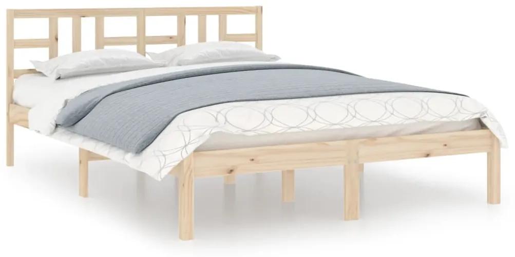 Estrutura de cama 120x200 cm madeira maciça