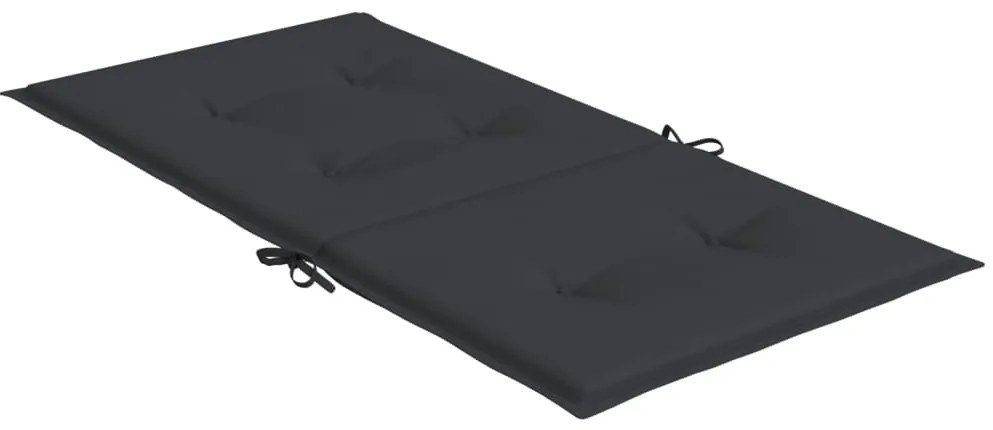 Almofadões lombares p/ cadeiras de jardim 4pcs oxford preto