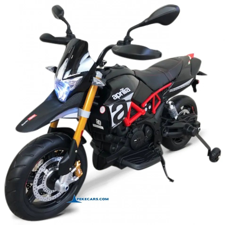 Moto criança eletrica Aprilia Dorsoduro 900 12V Preta