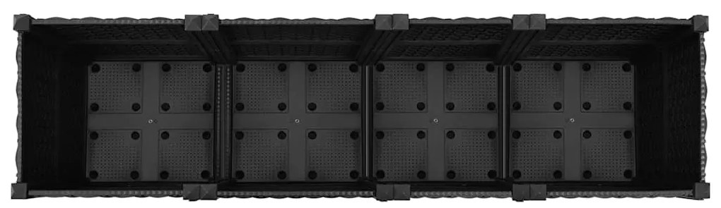 Canteiro elevado 160x40x38 cm polipropileno