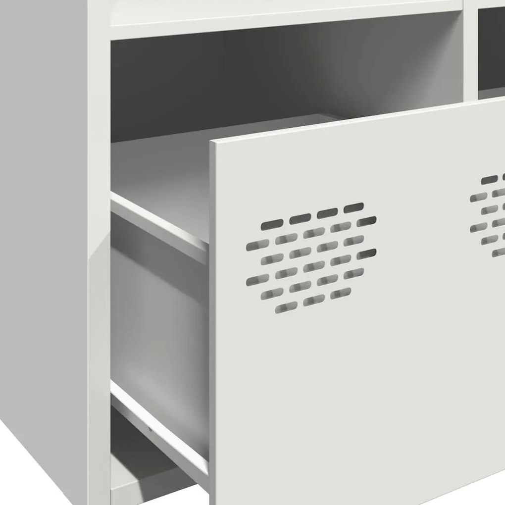 Aparador 101,5x39x73,5 cm aço laminado a frio branco