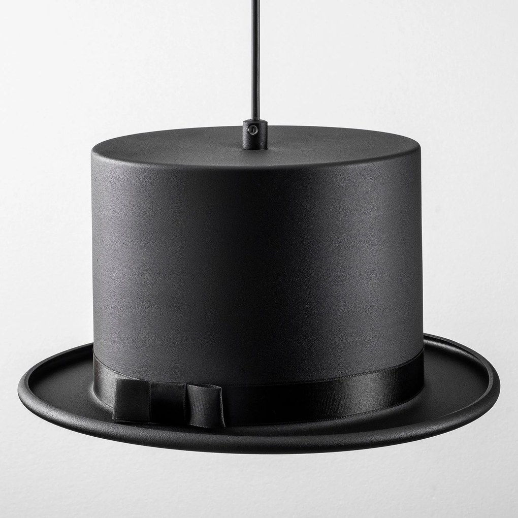 Candeeiro de Teto Fotr Sivani – Preto e Laranja – 30 cm de Diâmetro, 1
