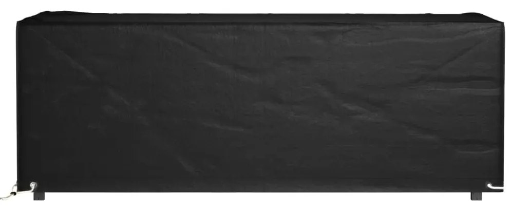 Capa p/ mobiliário de jardim 8 ilhós 192x82x65 cm retangular