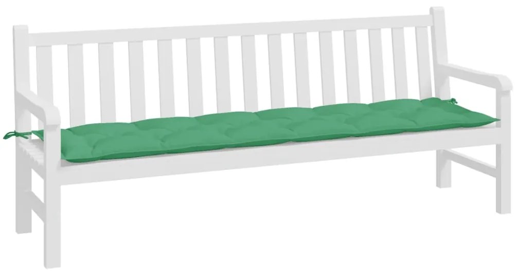 Almofadão p/ banco de jardim 200x50x7cm tecido oxford verde