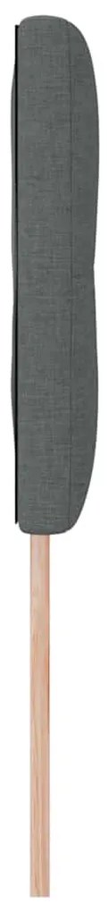 Cabeceira Estofada VidaXL Cinza Escuro 160 cm