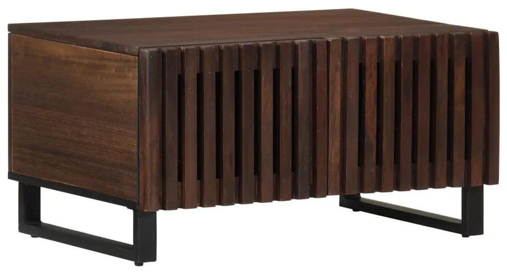 vidaXL Mesa de centro 80x51x40 cm madeira de mangueira maciça castanho