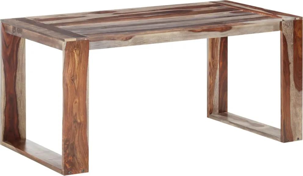 Mesa de jantar 160x80x76 cm madeira de sheesham maciça