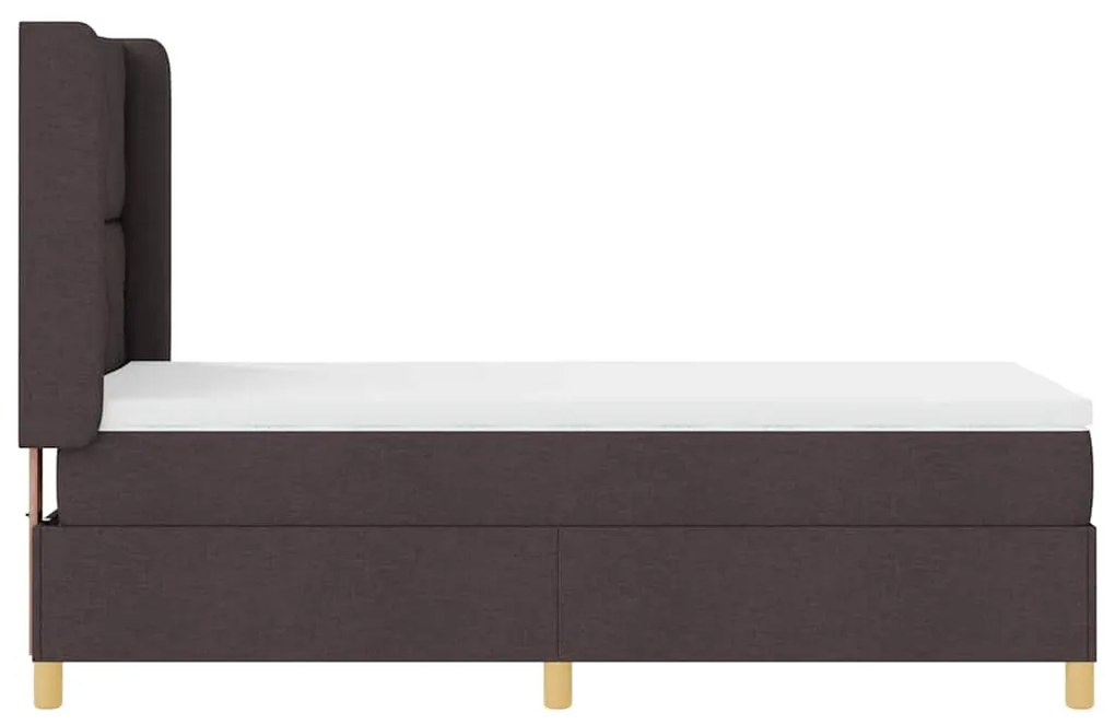 Cama Box com Colchão Castanho 90x200 cm