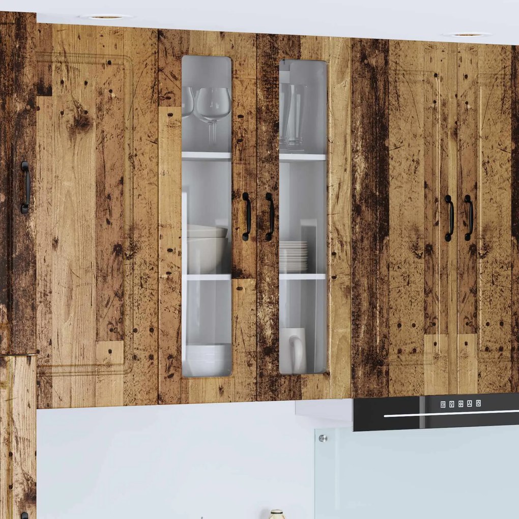 vidaXL Armário de Cozinha com porta Madeira antiga 60 x 31 x 100 cm