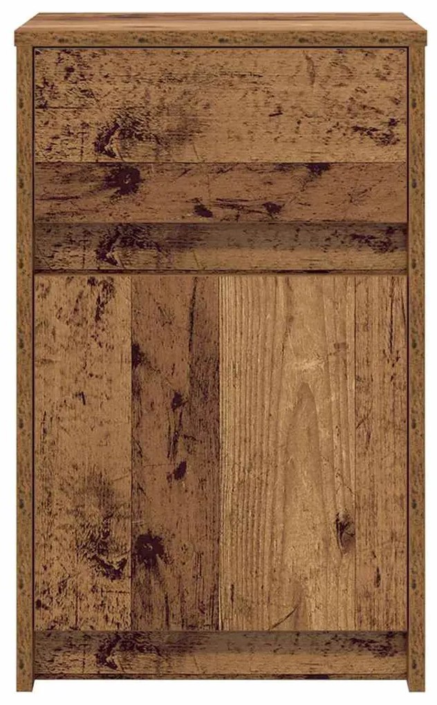 Criado-mudo LED Madeira antiga 38 x 34 x 61 cm Aglomerado