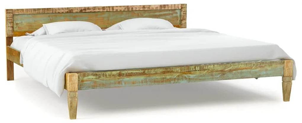Estrutura de cama em madeira de mangueira maciça 160x200 cm