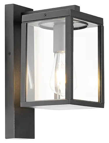 Lanterna de parede exterior industrial preto IP44 - Charlois Industrial