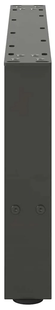 Pés para mesa de centro antracite 2 peças 70x(30-31) cm aço