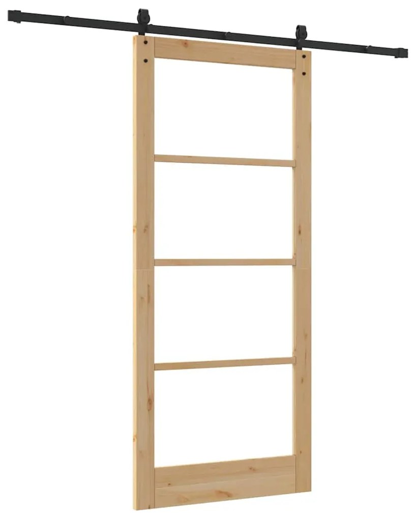 Porta Deslizante vidaXL com Conjunto de Ferragens "ORKDAL" 93x211 cm