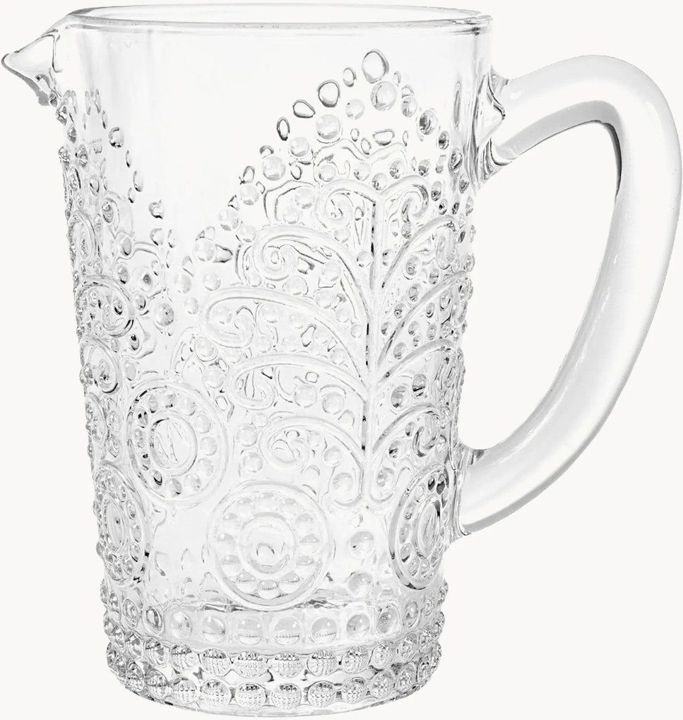 Jarros de vidro com relevo Garden, 1,35 L
