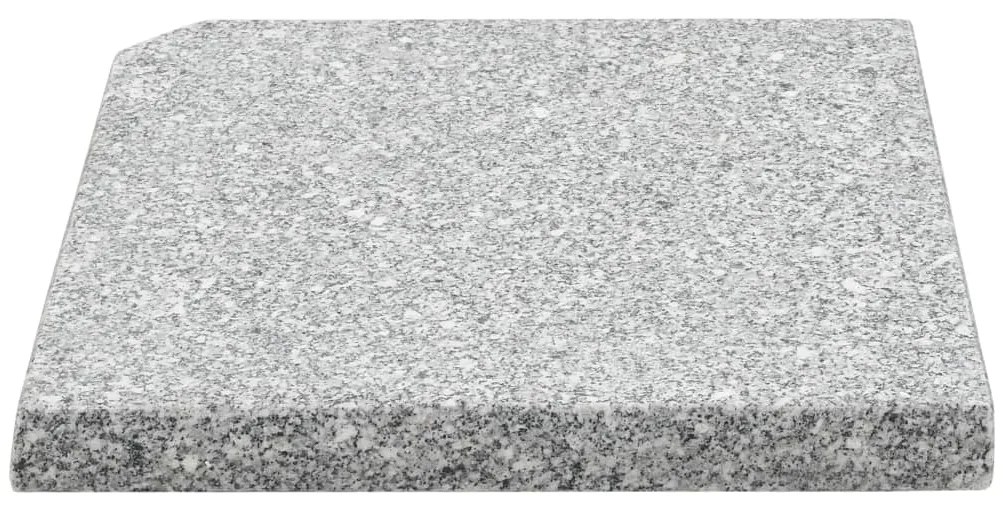 Base em granito para guarda-sol 25 kg quadrado cinzento