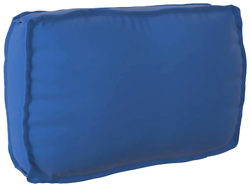 Almofada de Palete Azul Royal para Encosto 70 x 40 x 12 cm, em tecido