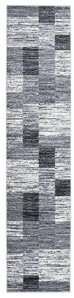 vidaXL Passadeira 100x500 cm polipropileno cinzento