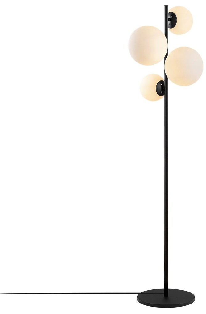 Candeeiro de Chão Fazli – Preto e Branco – 33 x 33 x 162 cm