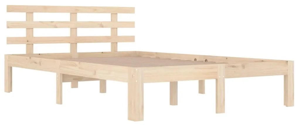 Estrutura de cama sem colchão 160x200 cm madeira maciça