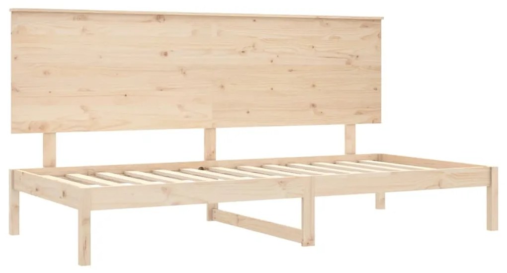 Sofá-cama sem colchão 80x200 cm madeira de pinho maciça