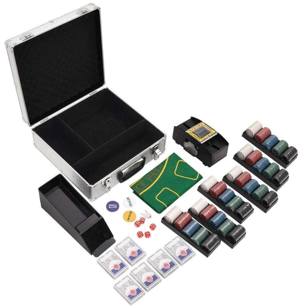 Conjunto de fichas de póquer 600 pcs 4 g