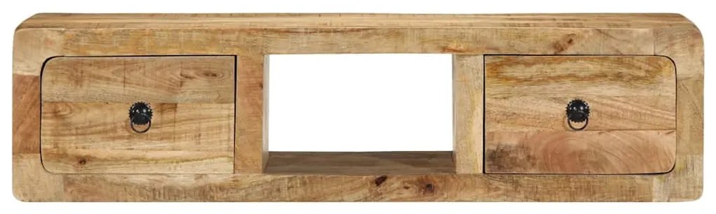 Armário de TV para parede 100x32x25 cm mangueira áspera maciça