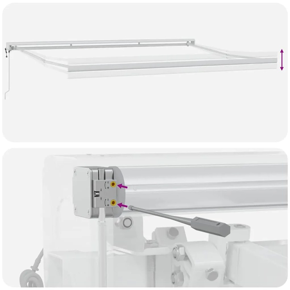 Toldo retrátil automático laranja e marrom 450x300 cm