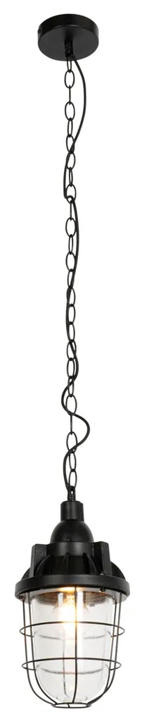 Candeeiro de suspensão industrial preto - Cabin Industrial