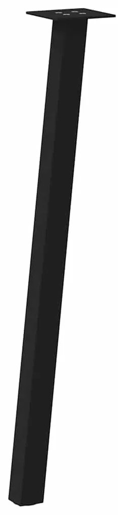 Pés de mesa de console 4 peças, preto, 72 cm, aço