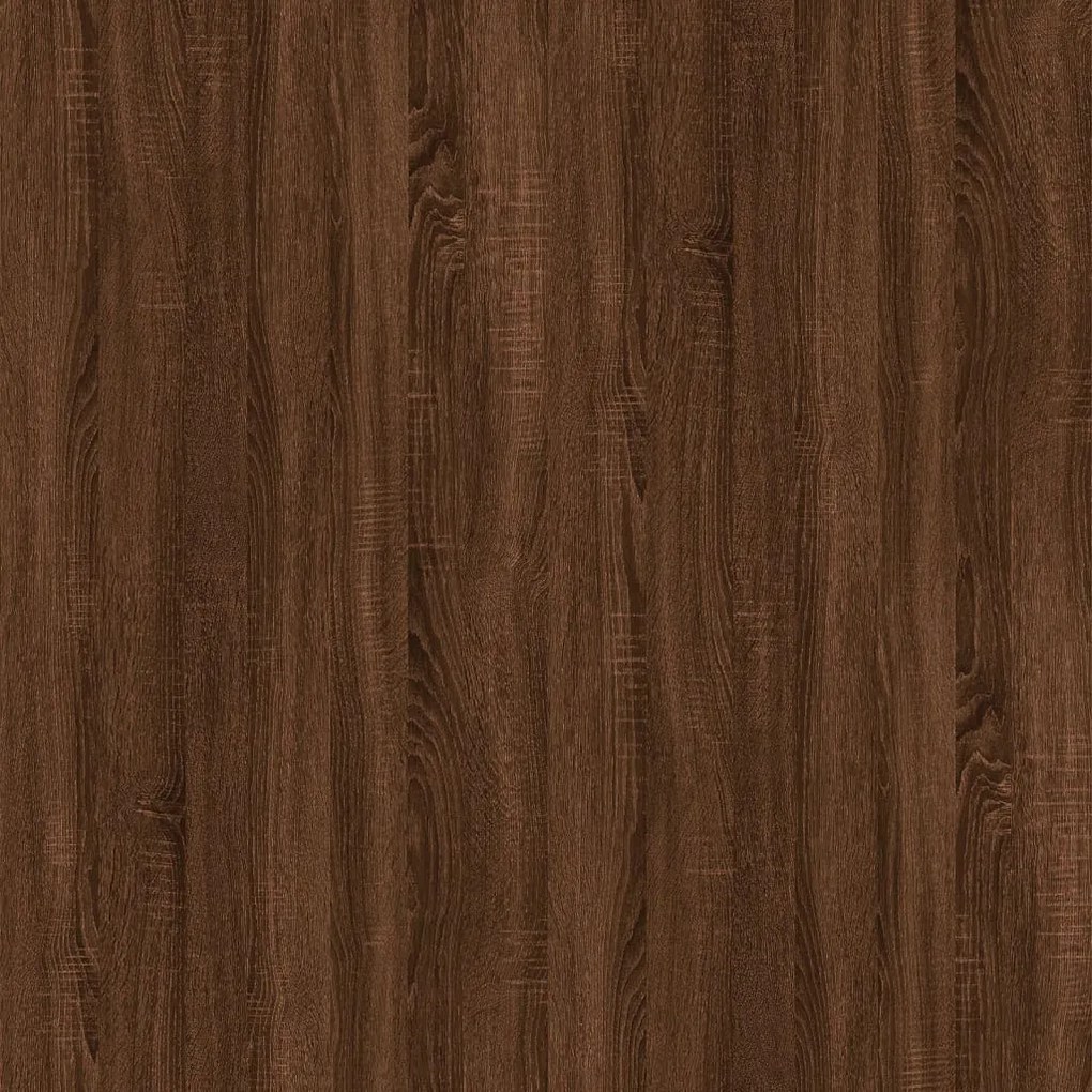 Mesa consola 100x39x75 cm derivados madeira carvalho castanho