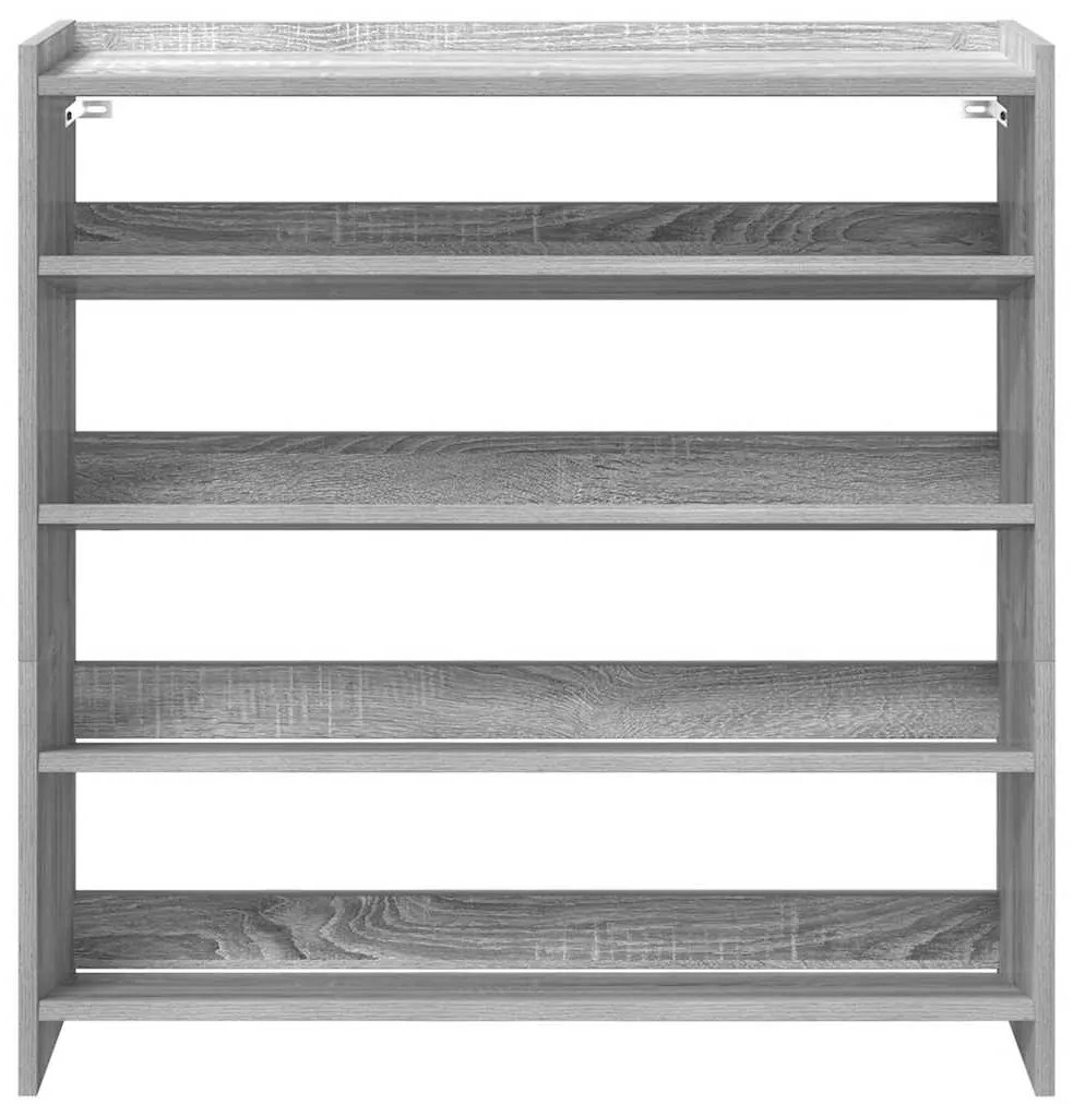 Sapateira 80x25x81 cm derivados de madeira cinzento sonoma