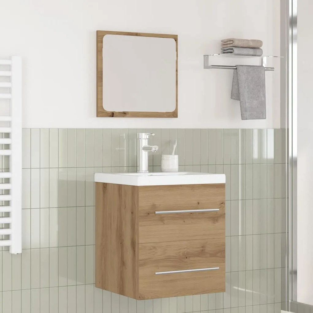 vidaXL Conjunto de Móveis para Banheiro 2 pcs Carvalho preto