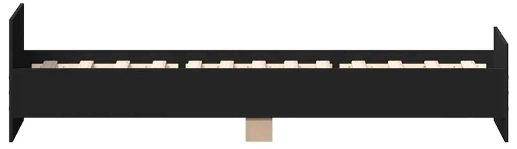 Estrutura cama solteiro 75x190 cm derivados de madeira preto