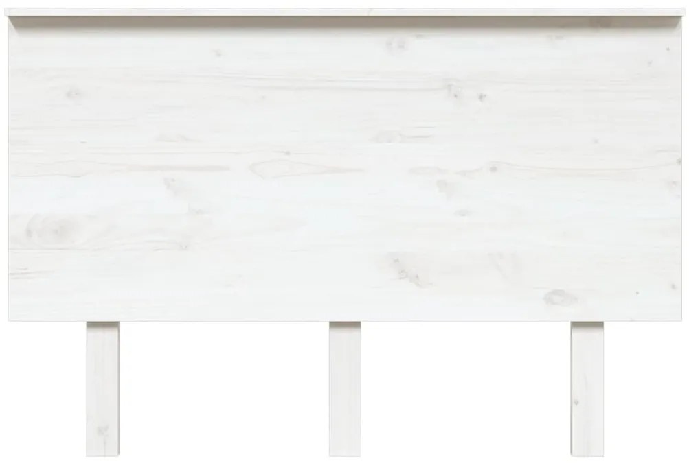 Cabeceira de cama 124x6x82,5 cm pinho maciço branco