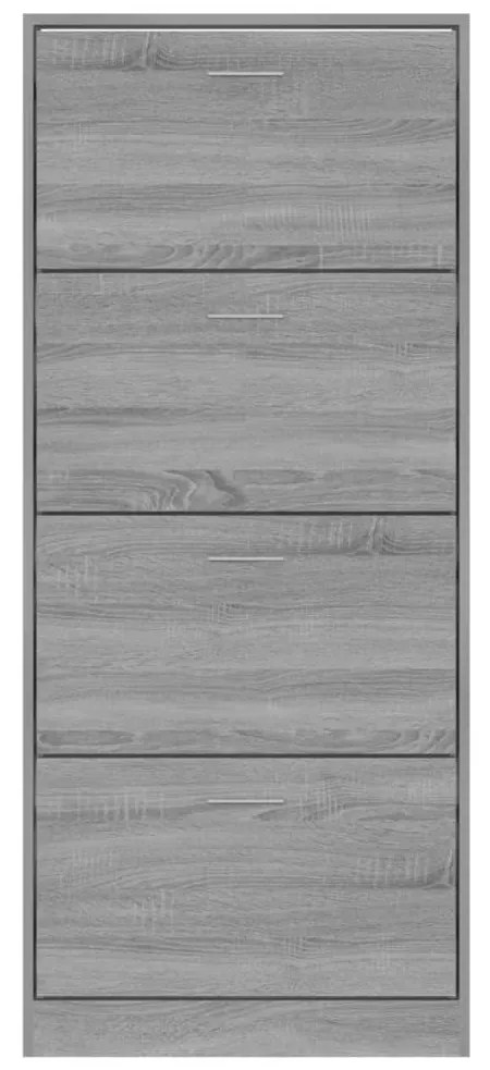 Sapateira 63x24x147 cm derivados de madeira cinzento sonoma