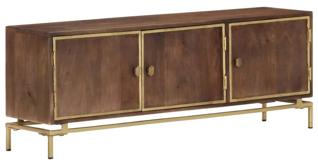 vidaXL Móvel de TV 120x30x46 cm madeira de mangueira maciça