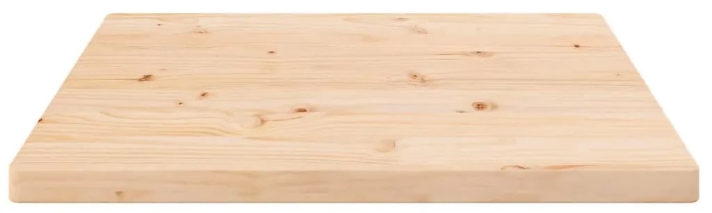 Tampo de mesa quadrado 40x40x2,5 cm pinho maciço branco