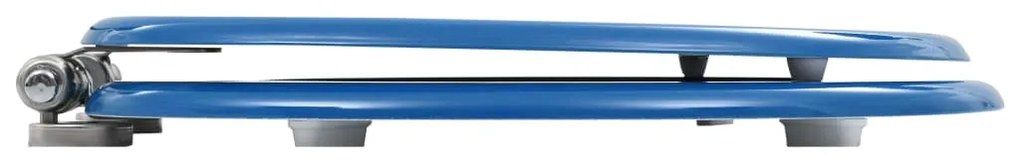 Assentos sanita 2 pcs tampas fecho suave MDF design golfinhos