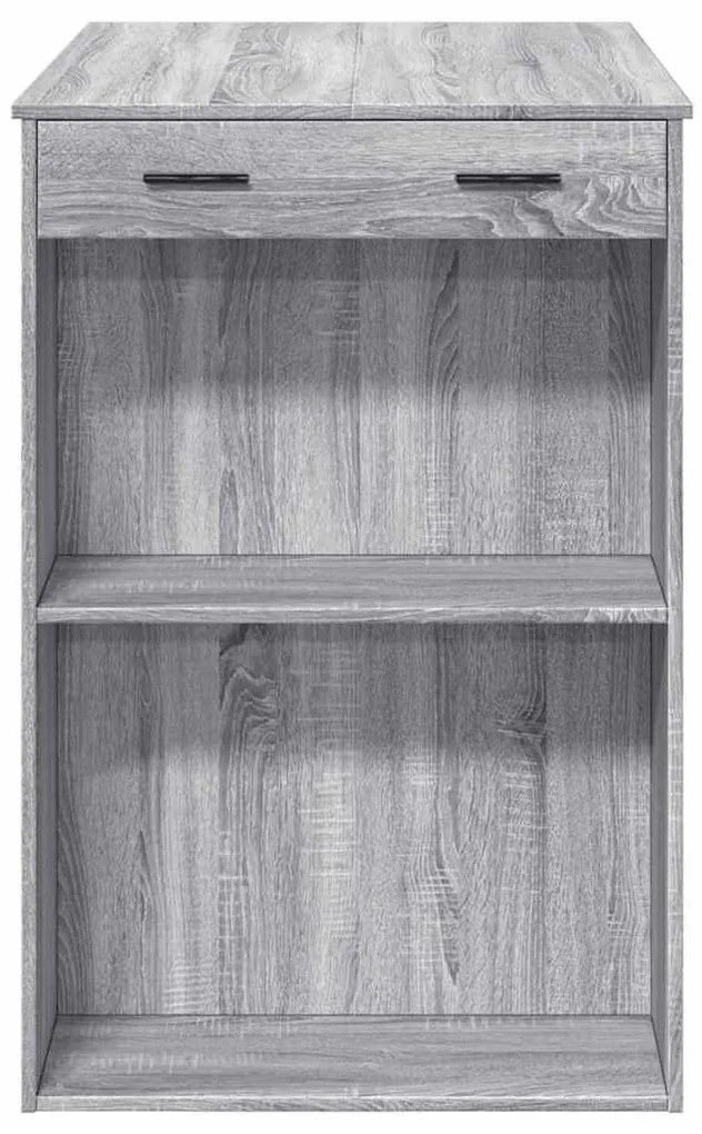 Mesa de bar 102x70x103,5cm derivados de madeira cinzento sonoma