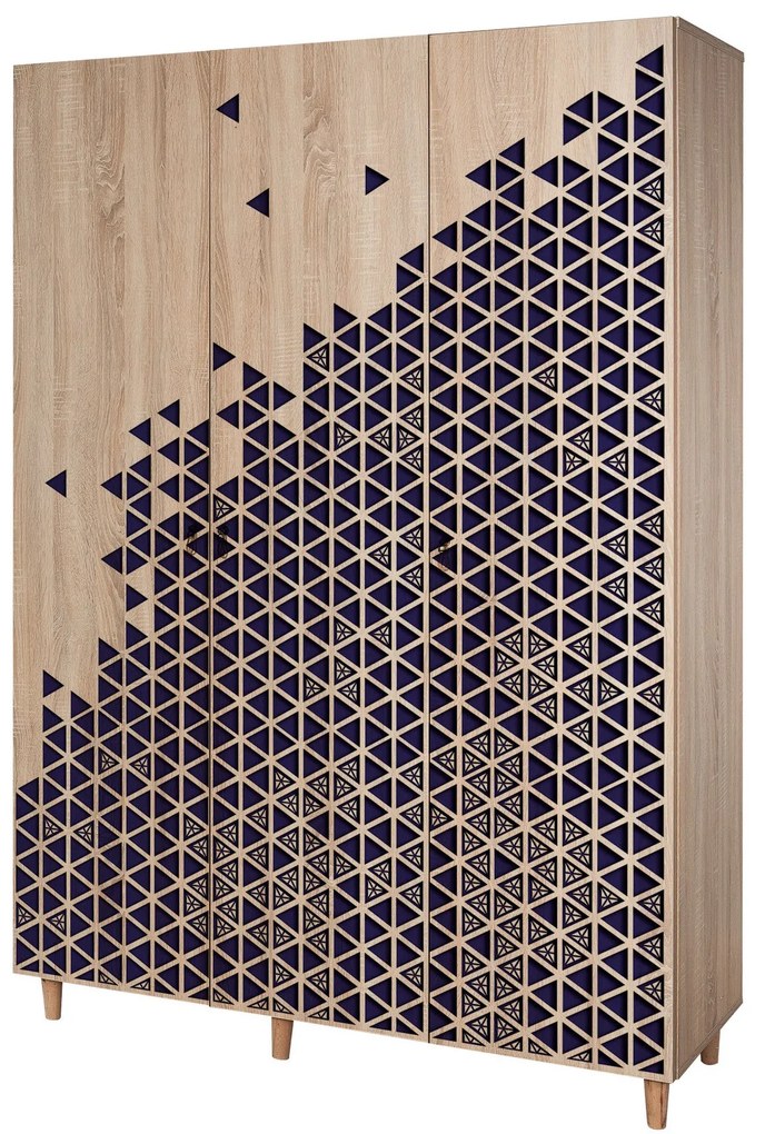 Roupeiro Mode – Carvalho Sonoma – 135 cm x 192 cm x 52 cm