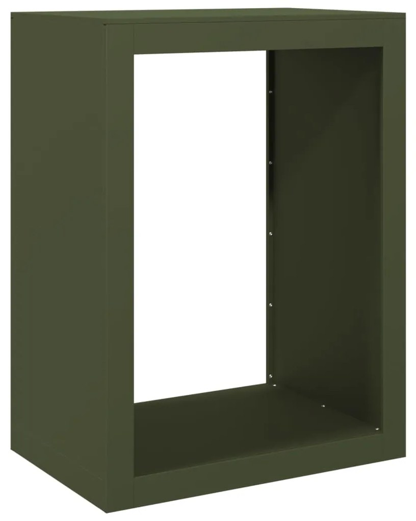Suporte para lenha 60x40x80 cm aço verde