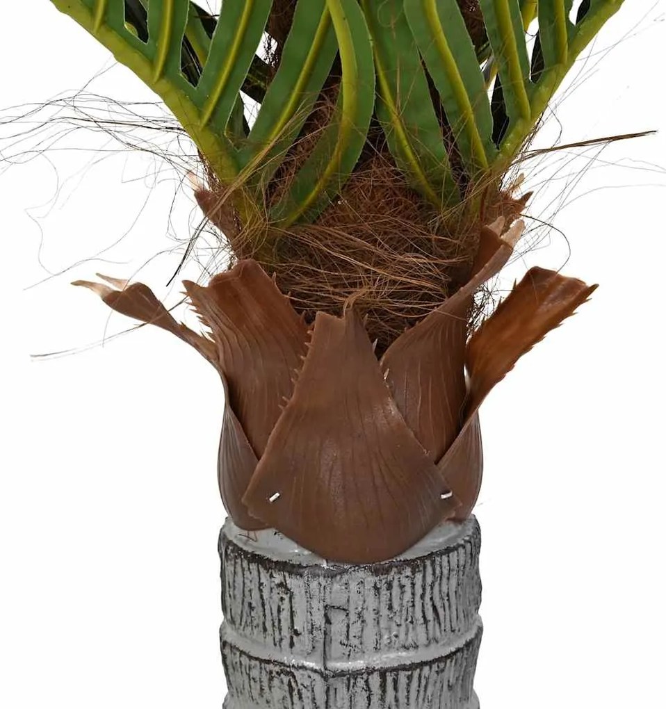Palmeira artificial 6 folhas 100 cm verde