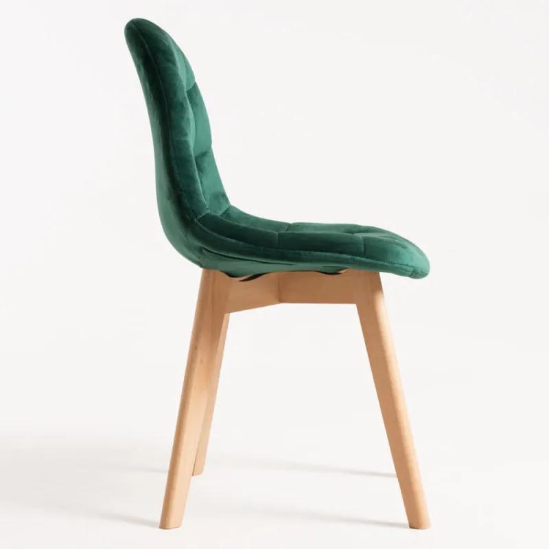Cadeira Kelen Veludo - Verde