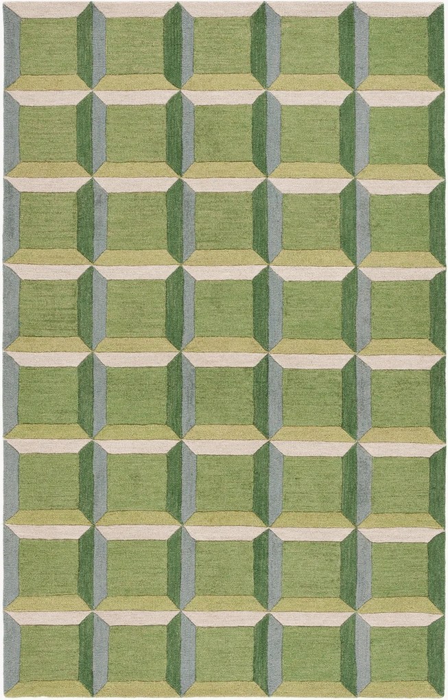 Tapete de lã artesanal de pelo curto Xanthe