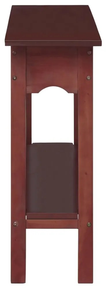 Mesa consola 110x30x75 cm madeira de mogno maciça castanho