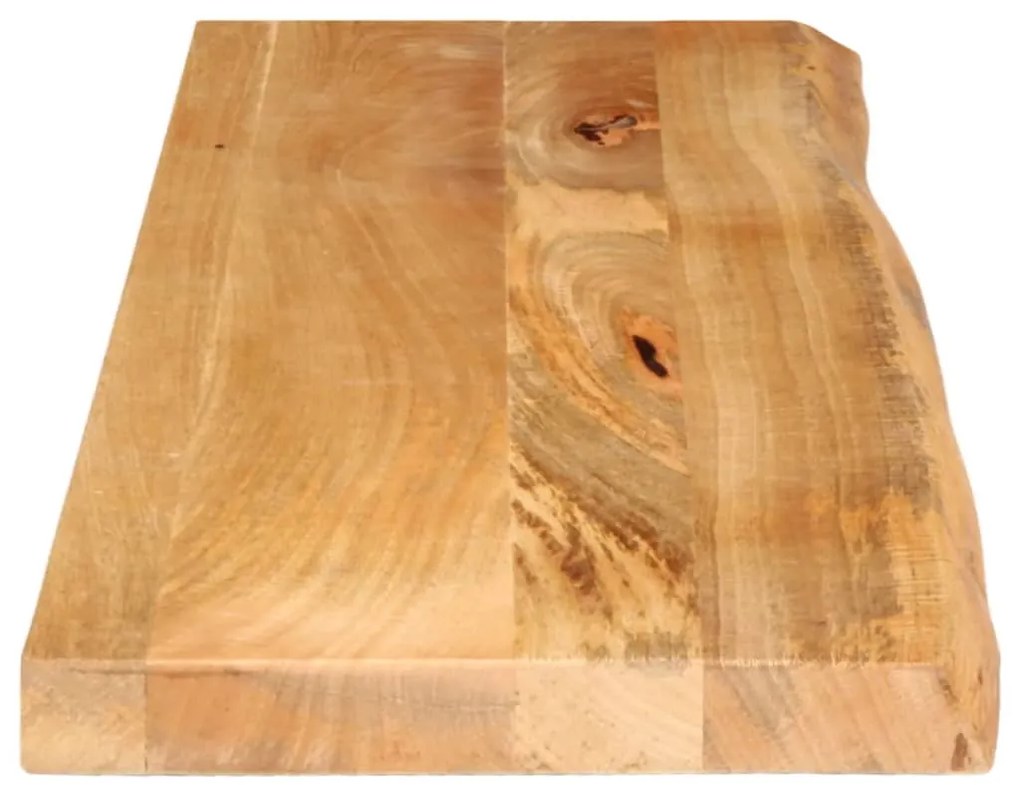 Tampo de mesa c/ borda viva 100x20x3,8 cm mangueira maciça
