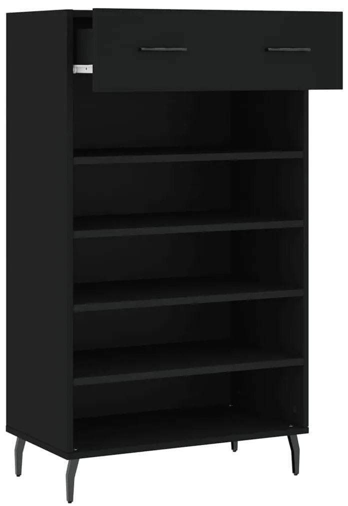 Sapateira 60x35x105 cm derivados de madeira preto