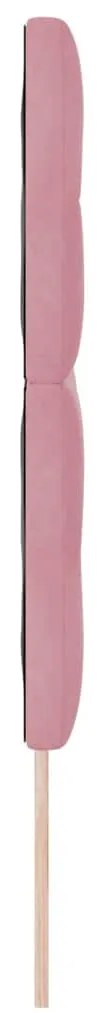 Cabeceira LED vidaXL Rosa 80 cm Veludo